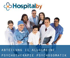 Abteilung II - Allgemeine Psychotherapie, Psychosomatik und (Bad Honnef)