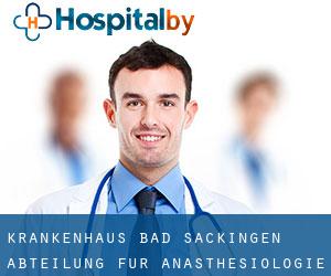 Krankenhaus Bad Säckingen Abteilung für Anästhesiologie,